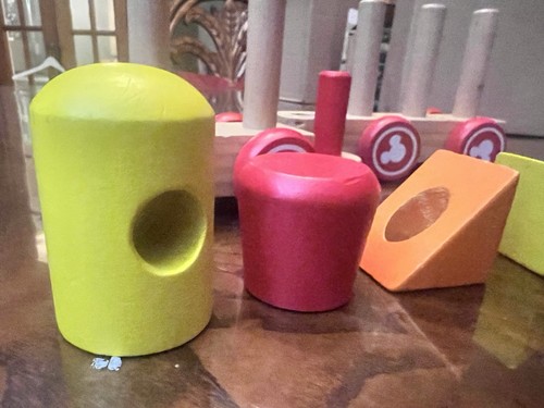 Melissa & Doug Mickey Mouse & Friends Wooden Stacking Engine Train Car Complete - Picture 10 of 12