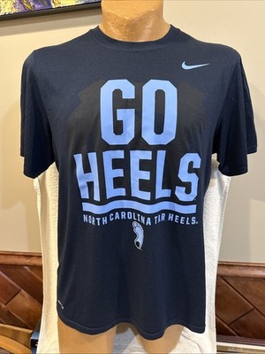 SWEET North Carolina Tar Heels Men's Sz Lg Blue Nike Dri-Fit Shirt, NEW&NICE!