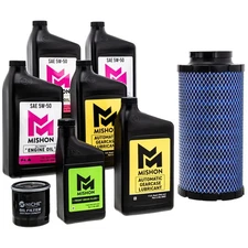 MISHON Full Service Engine Oil Change Kit for Polaris RZR Pro XP Turbo S R UTV