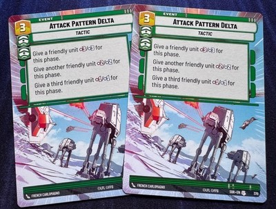 Star Wars Unlimited Spark Rebellion SOR 2X Attack Pattern Delta HYPERSPACE Card