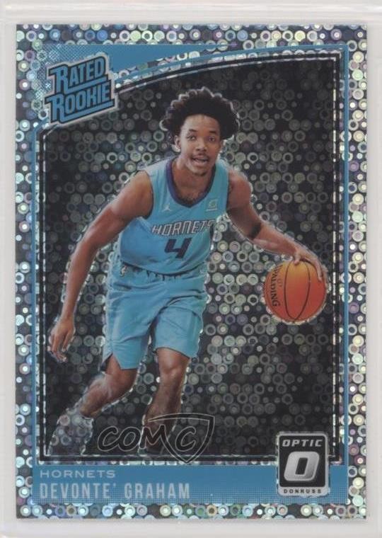 2018 Donruss Optic Rated Rookie Fast Break Holo Prizm Devonte' Graham #189 00em