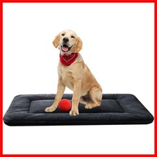 Ultra Soft 36 Inch Dog Bed - Easy-Clean Crate Pad for Comfort  Safety