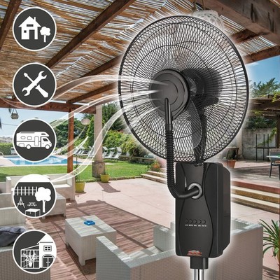 MAUK Ventilator mit Sprühnebelkühlung 80W 1,2L Kälteventilator/ Klimagerät