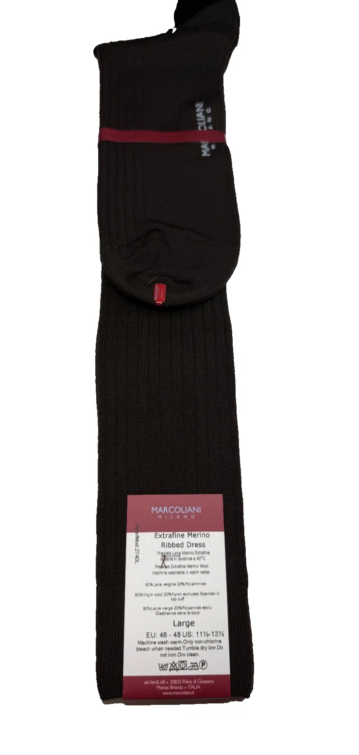 Marcoliani Milano Extrafine Merino Ribbed Dress 80% Virgin Wool, 20% Nylon Large