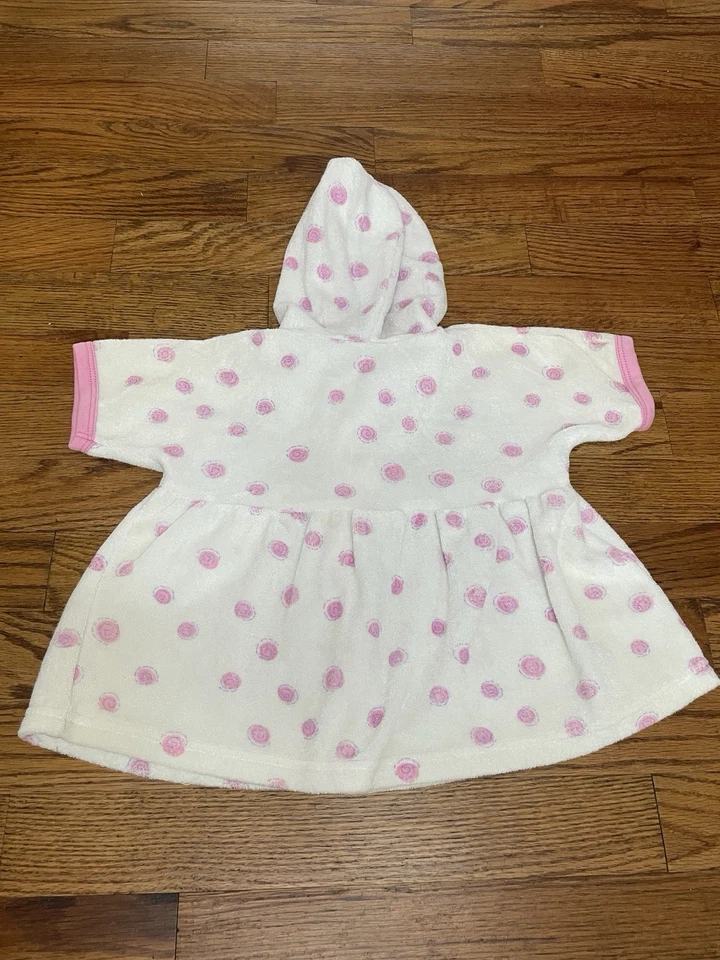 De colección Y2K Mariposa Terry Tela Niñas Traje de Baño Bebé Bollos Playa Cubrir 12 Mo Foto 3 de 4