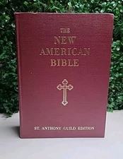 EXTREMELY RARE-The NEW AMERICAN BIBLE St. Anthony Guild Edition [Hardcover]...