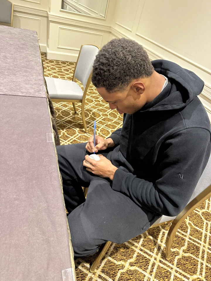 Christian Moore Autographed Official OMLB Baseball Inscribed MLB Debut 61325 - Image 3 of 4