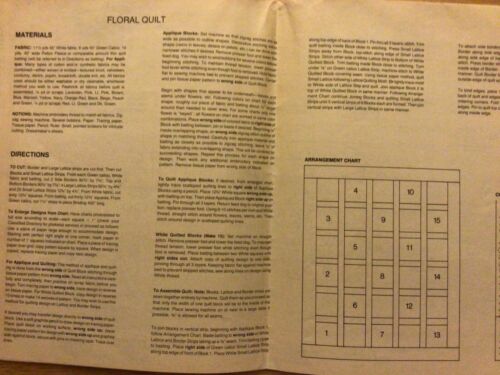Uncut Good Housekeeping Needlecraft Floral Quilts 1978, GHN 821, GC - Picture 3 of 4