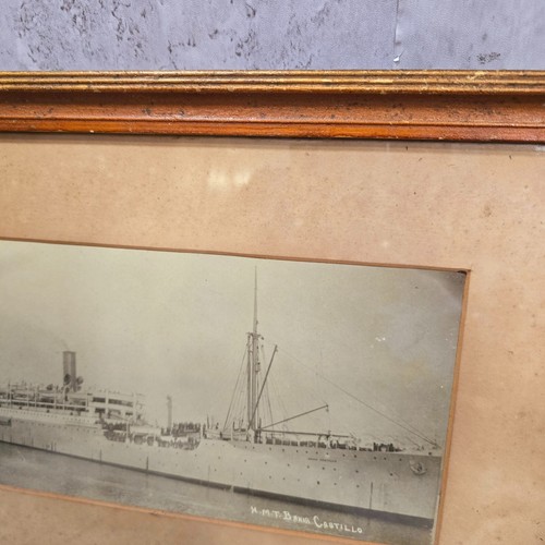 Post WW1 His Majestys Transport HMT Bahia Castillo Framed Photograph Vintage - Picture 3 of 22