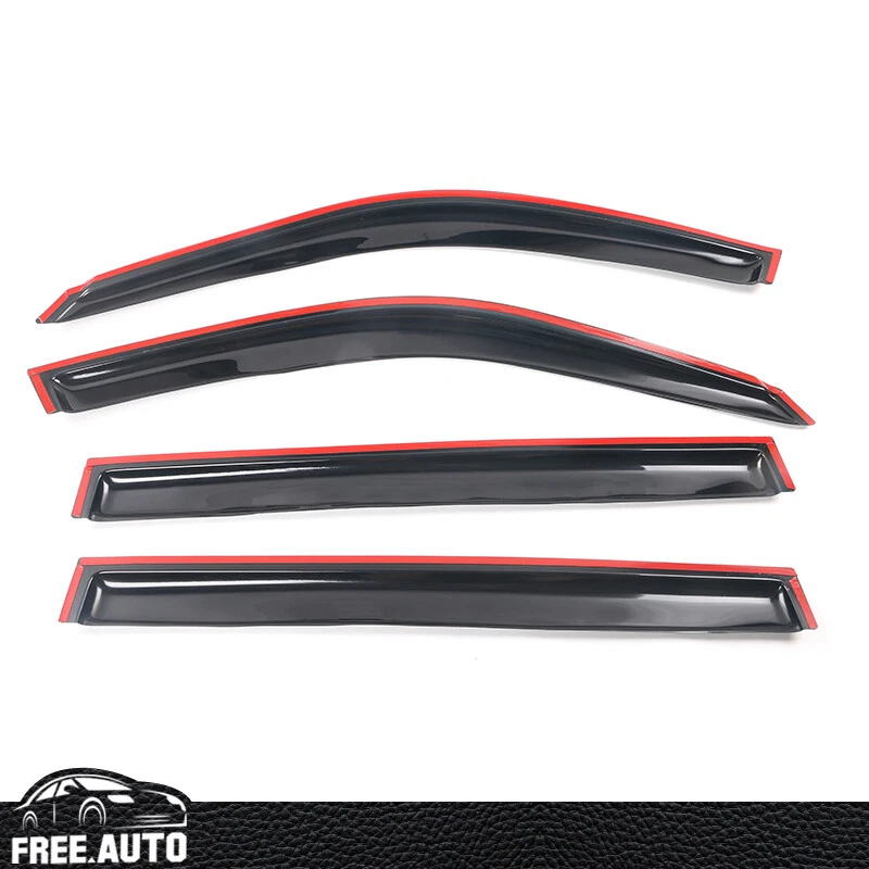 For 01-07 Toyota Highlander Window Visor Vent Rain Deflector Guard 4PCS Set - Image 4 of 4