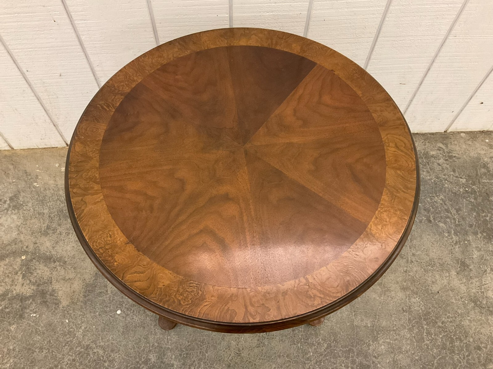 Baker Queen Anne Style Burl Side End Table eBay