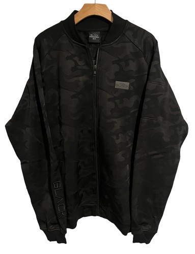 Actively Black Hoodie Mens 2X Black Camo Full Zip Jacket $100 MSRP NEW