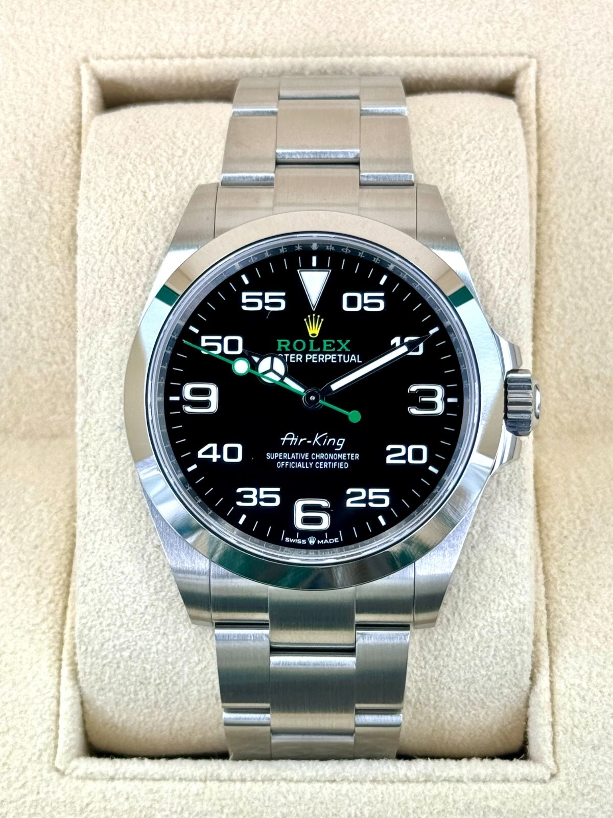 NEW 2025 Rolex Air-King 40mm 126900 Stainless Steel Black Dial
