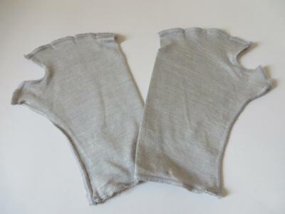 1 Paar Handschuhe fingerlos Modal 5% Silberanteil Größe S