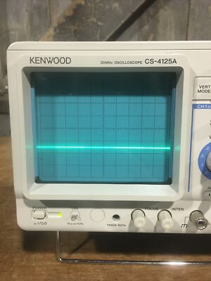 Kenwood CS-4125A Oscilloscope 20 MHz 2 Channel CRT Screen Kenwood CS-4125A Oscilloscope 20 MHz 2 Channel CRT Screen