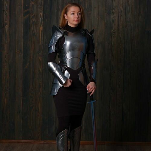Armadura medieval Lady Armor "Reina de la Guerra" Halloween conjunto completo