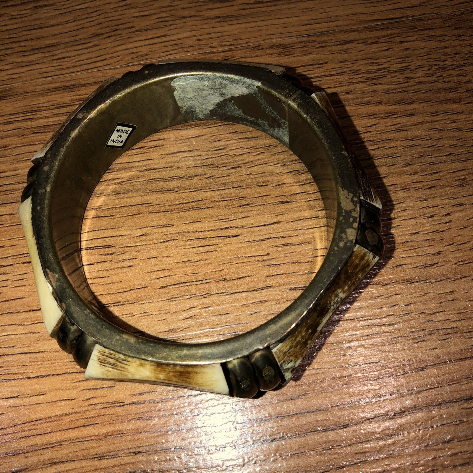 Vtg  Brass Boho statement Bangle Bracelets - image 7