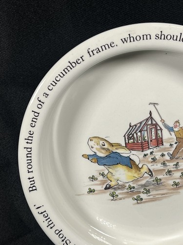 Beatrix Potter Peter Rabbit Bowl Wedgewood of Eturia & Barlsaston England - Picture 8 of 19