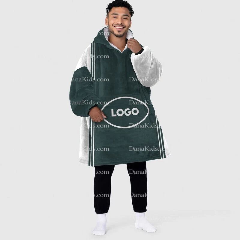 Custom New York NY Football Team Blanket Hoodies, Personalized Name Number