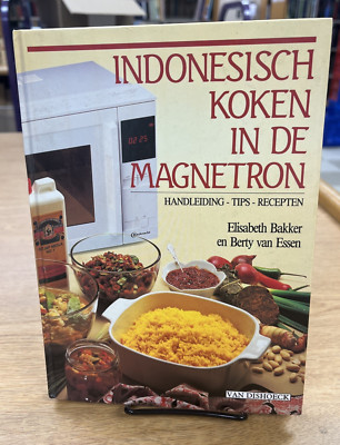 Indonesisch Koken (Dutch Cookbook In Microwave) In De Magnetron Vintage 1987 HC