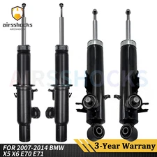 4X For BMW X5 X6 E70 E71 2007-2014 Front Rear Shock Absorber Struts VDC Sensor