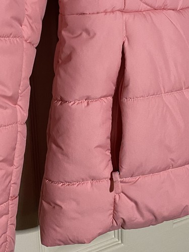 Columbia Girls Pink Winter Hooded Puffer Coat Full Zipper Pockets Large 14-16 - Picture 5 of 8