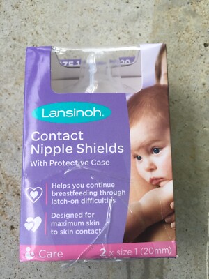 Lansinoh Contact Nipple Shields with Case - Size: 24 mm