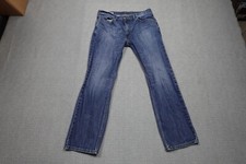 Levi's 505 Jeans Mens 36x32 Blue Regular Fit Western Cowboy Rancher Dark Wash