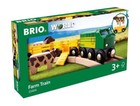 BRIO World 33404 Farm Train Set Wooden Toy Eco-Friendly 5 Piece Train Set