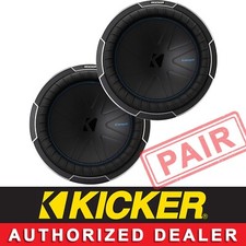 2 KICKER 51CWQ152 CAR AUDIO 15" COMPQ SUBWOOFER/SUBWOOFER DOBLE 2-OHM CWQ152 PAR