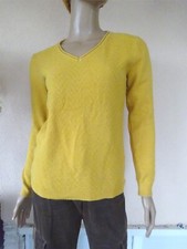 PULL JAUNE MOUTARDE COL V T M 36/38/40