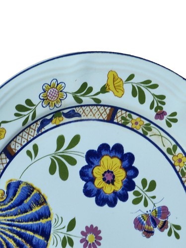 Set Of 2 Georges Briard Porcelain Salad Plates Bretonne 7 1/2" Cottage Decor - Picture 4 of 6