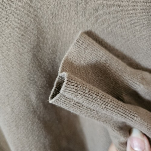 VTG Pendleton Cashmere Blend Sweater Woolen Preppy Knit Beige Cosby Academia Dad - Picture 8 of 8