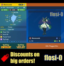 6IV Shiny Meowscarada Pokemon Scarlet and Violet
