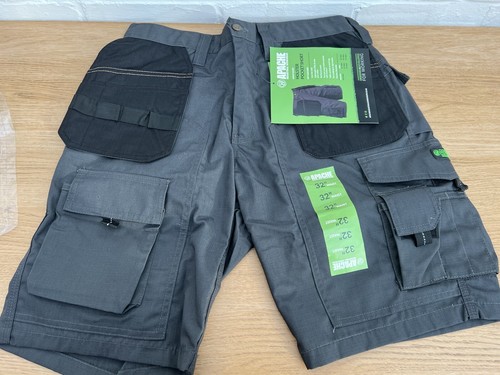 Pantaloncini da lavoro Apache W32” grigio nero tasca fondina APKHT utility nuovi - Foto 3 di 7