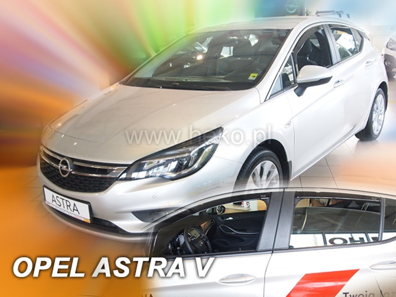 Déflecteurs d'air Opel Astra K 2015 2016 2017 2018 2019 2020 2021 berline 4 portes HEKO