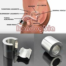 Magnetic Stainless Steel Ball Stretcher Man Enhancer Chastity Scrotum Ring Metal