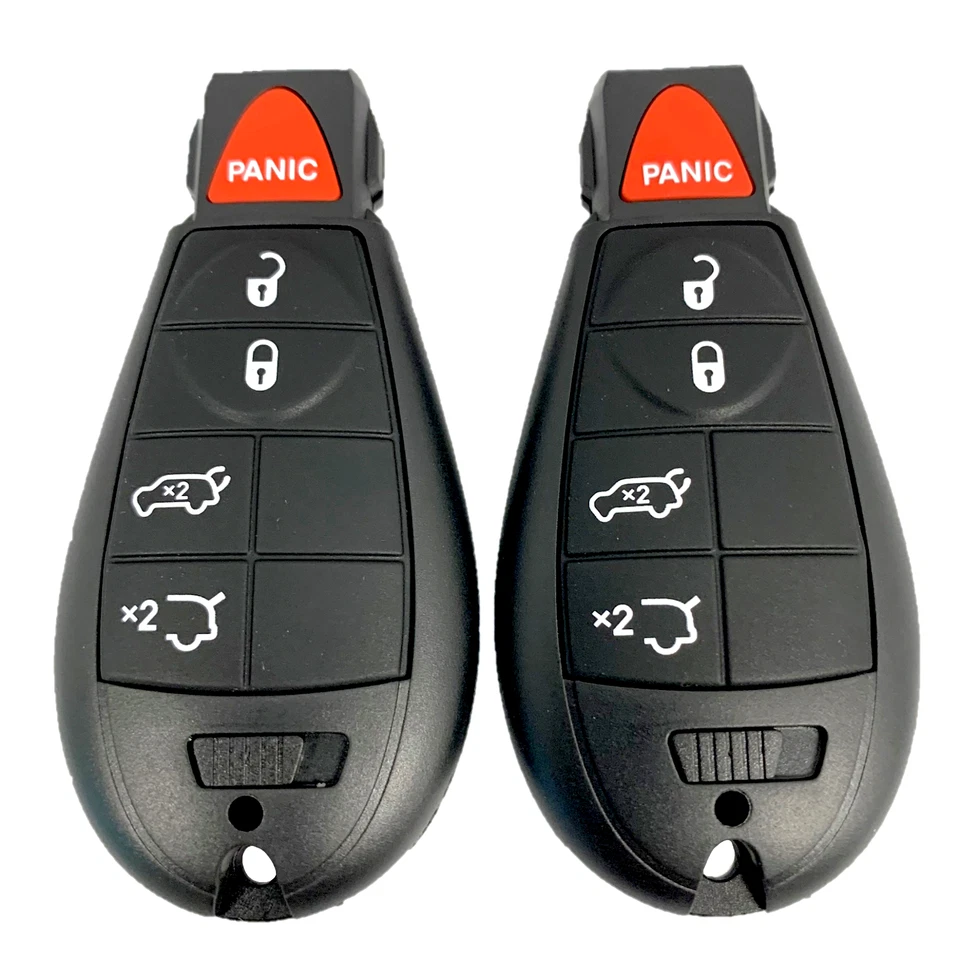 2 оригинальных электронных брелока дистанционного управления без ключа 5 кнопок для DODGE JEEP IYZ-C01C - Изображение 4 из 4