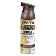 RUST-OLEUM 271472 Spray Paint,Amber,Flat,11 oz. 40PM73