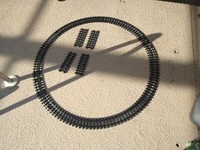 IG161 Lot G-Scale Railroad Black Plastic Train Track