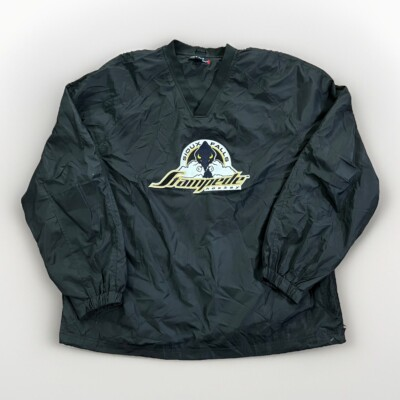 #ad #ad Vintage USHL Sioux Falls Stampede Hockey Jacket Mens 2XL XXL Black Pullover $29.98