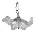 Diplodocus Dinosaur Quartz Sterling Silver Pendant