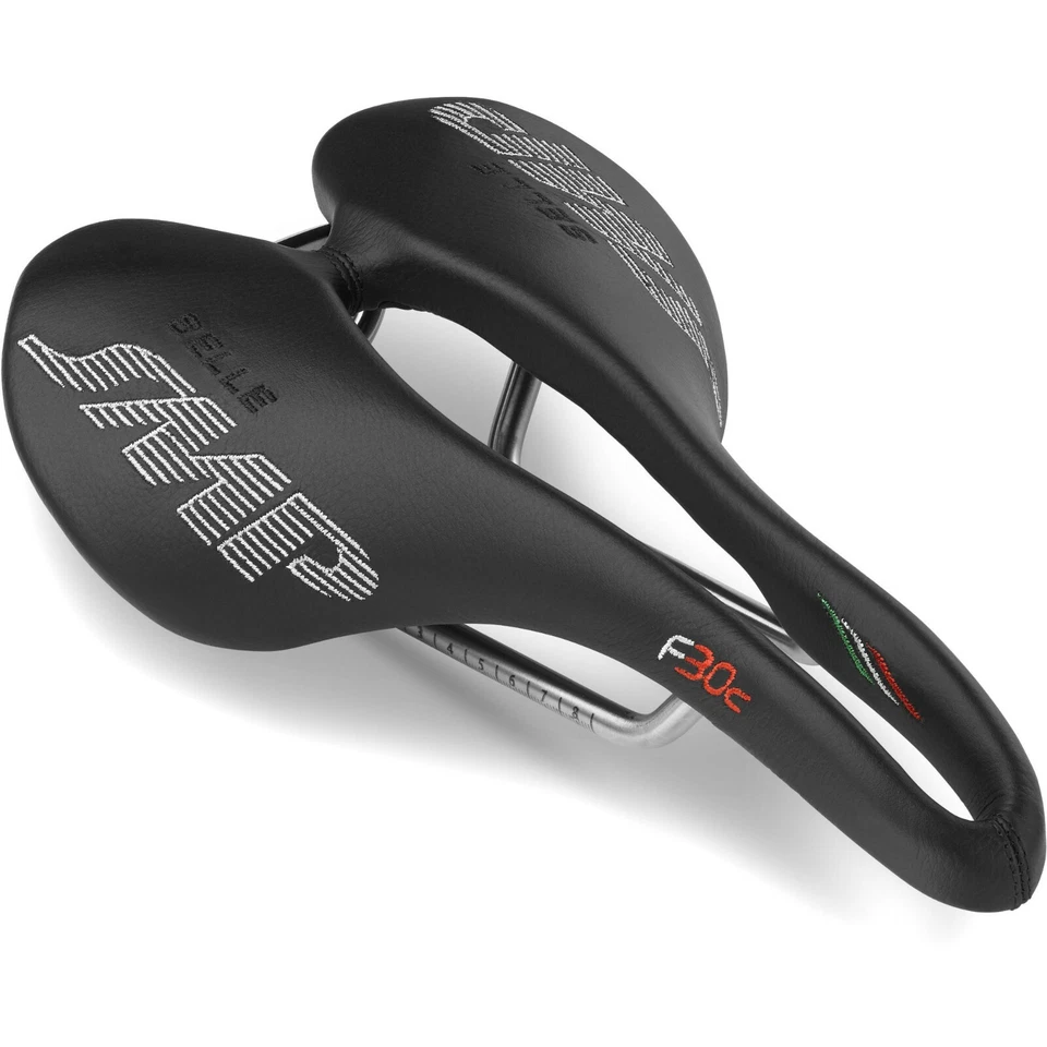 Sillín de bicicleta compacto Selle SMP F30C - NEGRO - Hecho en Italia Foto 2 de 2