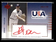 2003 UD USA Baseball National Team Jered Weaver Red Autograph Auto /750 FX2778
