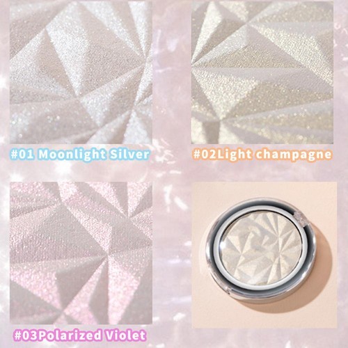Highlighter Powder Palette Makeup Long-lasting Glow Beau✨ Shimmer Face L4X1 - Picture 7 of 15