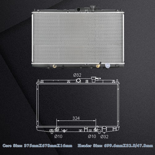 2148 Aluminum Radiator for 1998 1999 2000 2001 2002 Honda Accord 2.3L L4 - Bild 4 von 9