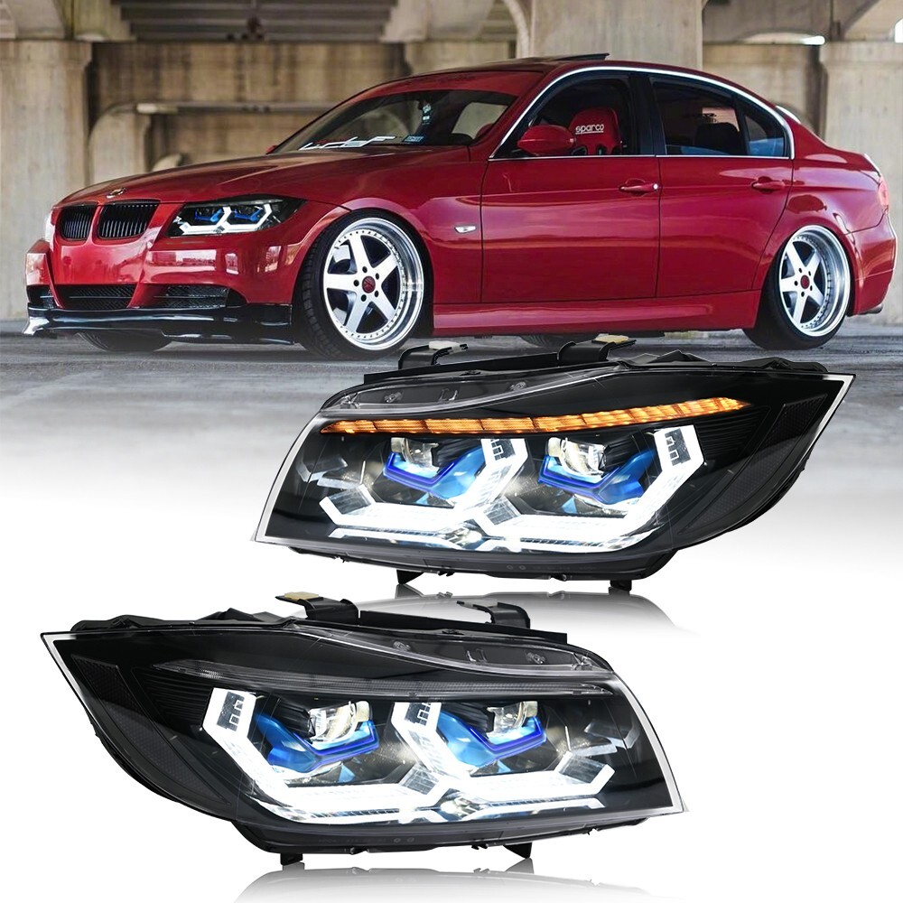 LED Headlights Fit For BMW 3 Series E90 E91 Sedan 2005-2012