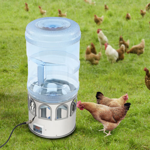 50W Chicken Water Heater With 5 Gallon Bucket Heated Water Bowl for Chickens NEW