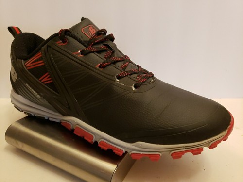 New Balance Golf Minimus Herrenschuhe ohne Spikes Größe 9,5 schwarz rot wasserdicht - Bild 3 von 15