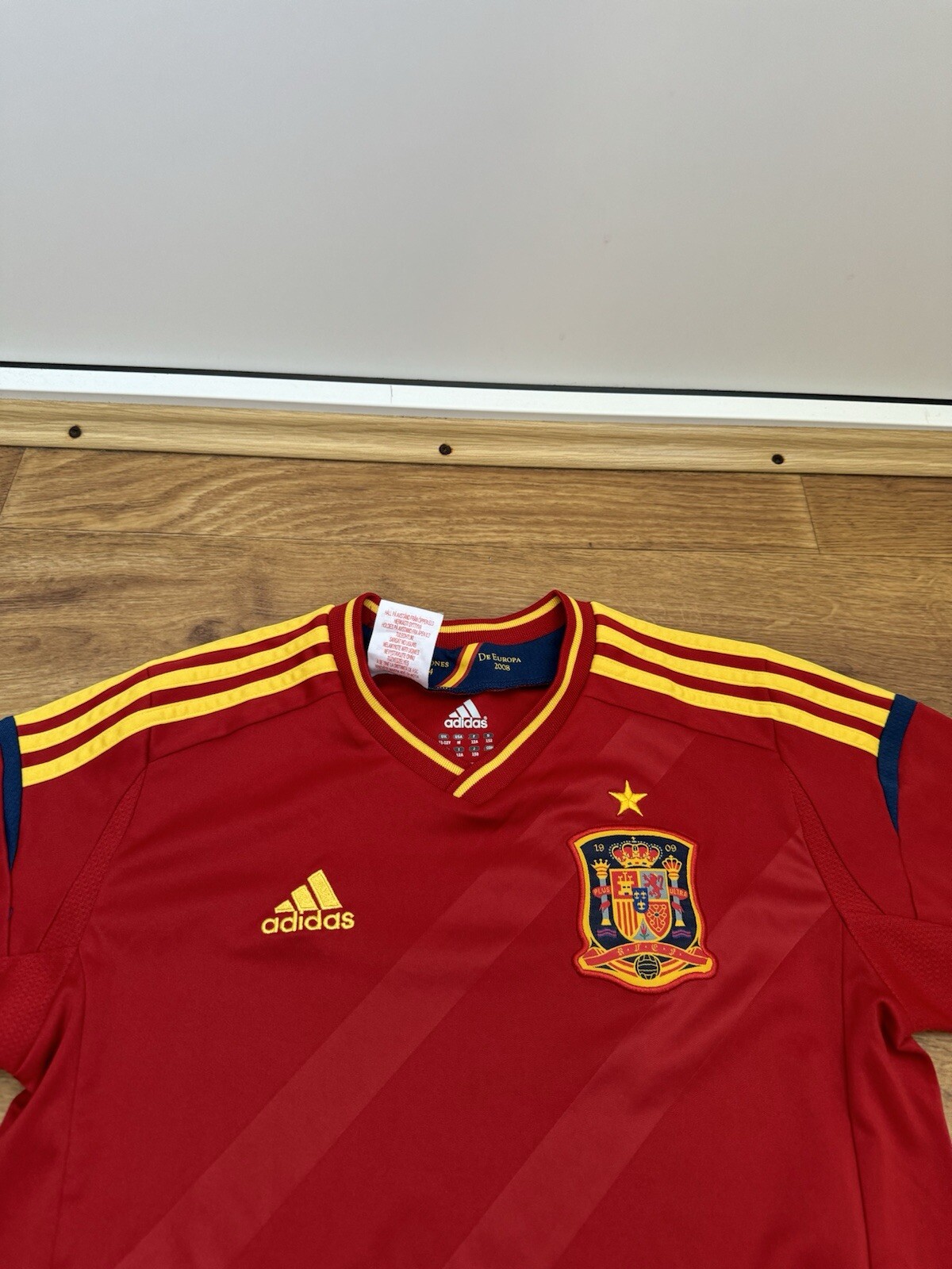 2011 FSF SPAIN ADIDAS X10937 ESPAñA WORLD CUP MUNDIAL JERSEY Youth M Boys M thumbnail 2